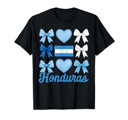 Honduras Girl Coquette Bow Hispanic Heritage T-Shirt Honduras Girl Coquette Bow Hispanic Heritage T-Shirt von Hispanic Heritage Honduras Girl