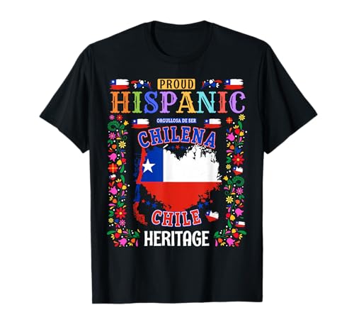 Hispanic Heritage Chilenische Outfit-Idee für Frauen Chilenische Flagge T-Shirt Hispanic Heritage Chilenische Outfit-Idee für Frauen Chilenische Flagge T-Shirt von Hispanic Heritage Month Chile Toddler & Kids Ideas