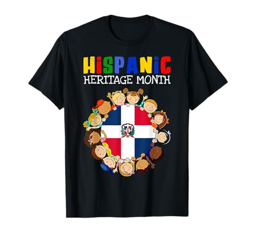Hispanic Heritage Month Dominikanische Kinder Jungen Mädchen T-Shirt Hispanic Heritage Month Dominikanische Kinder Jungen Mädchen T-Shirt von Hispanic Heritage Month Dominican Kids Boys Girls
