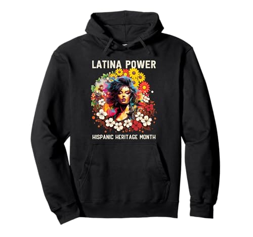 Hispanic Heritage Latina Powerblumen Damen Pullover Hoodie Hispanic Heritage Latina Powerblumen Damen Pullover Hoodie von Hispanic Heritage Month Latina Shirts