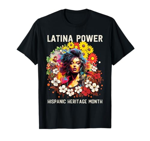 Hispanic Heritage Latina Powerblumen Damen T-Shirt Hispanic Heritage Latina Powerblumen Damen T-Shirt von Hispanic Heritage Month Latina Shirts
