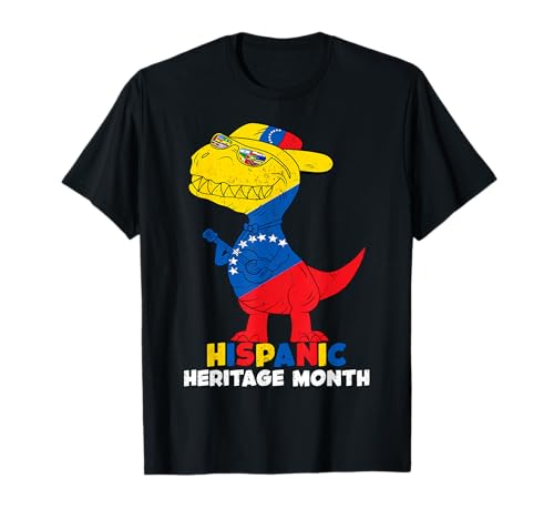Hispanic Heritage Month Venezuela Flag Kids Boys Girls T-rex T-Shirt Hispanic Heritage Month Venezuela Flag Kids Boys Girls T-rex T-Shirt von Hispanic Heritage Month Venezuela Kids Boys Girls