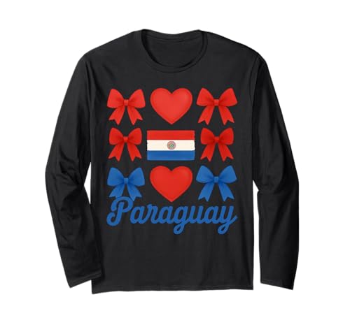 Paraguay Girl Coquette Bow Hispanic Heritage Langarmshirt Paraguay Girl Coquette Bow Hispanic Heritage Langarmshirt von Hispanic Heritage Paraguay Girl