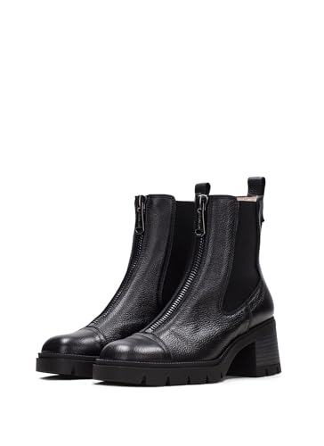 Damen Chelsea Boots Everest von Hispanitas, aus hochwertigem Echtleder mit Reißverschluss. schwarz Gr. 40 von Hispanitas