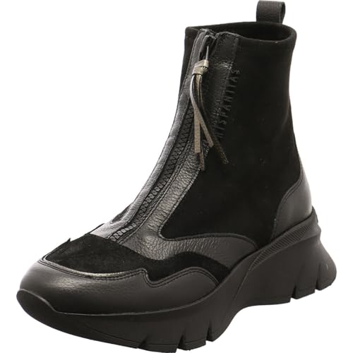 Damen Stiefelette Helsink von Hispanitas, aus hochwertigem Echtleder in Schwarz mit Reißverschluss. schwarz Gr. 39 von Hispanitas