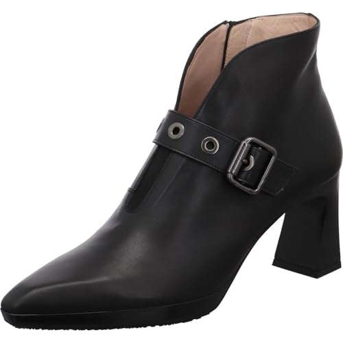 Hispanitas Atlanta Damen Stiefelette aus Echtleder in Schwarz mit extravagantem Absatz. schwarz Gr. 41 von Hispanitas