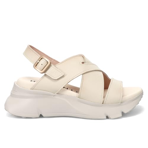 Hispanitas Sportsandalen aus cremefarbenem Leder mit weichem Fußbett - HV243305 NATA - Gr, elfenbein, 38 EU von Hispanitas