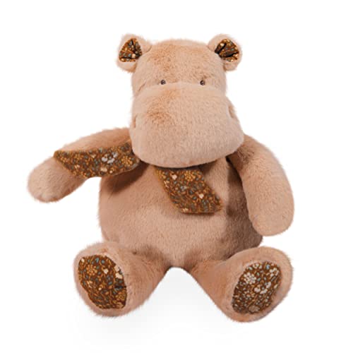 Histoire d'ours - HIPPO HO3175 Plüschtier Hippo Bandana, Beige, 22 cm von Histoire d'ours