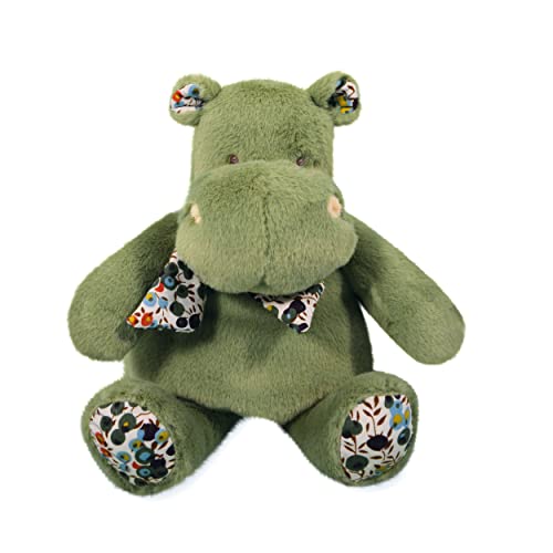 Histoire d'ours - HIPPO HO3177 Plüschtier Hippo Bandana, Grün, 22 cm von Histoire d'ours