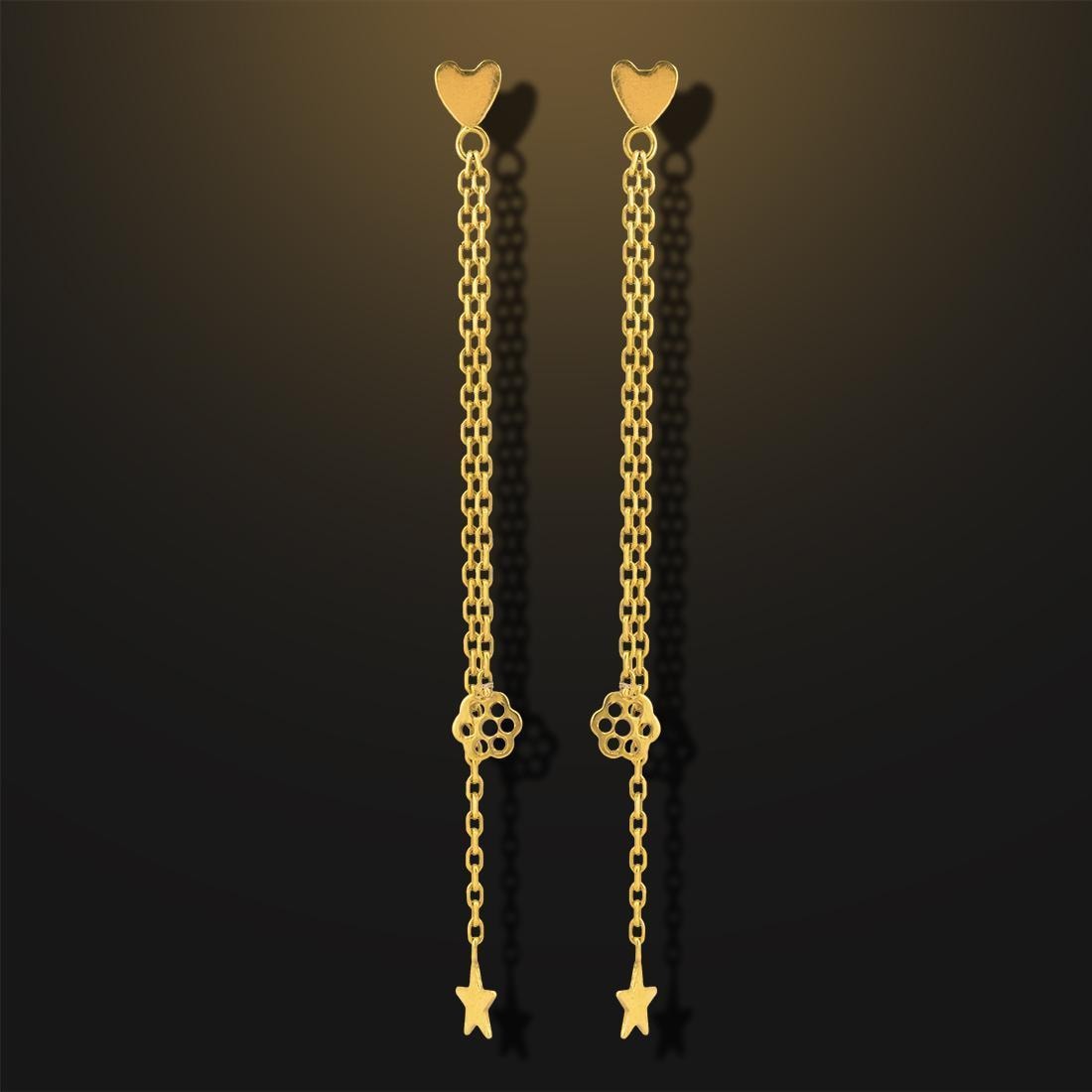18Kt Goldtropfenohrringe 18Kt Goldtropfenohrringe von HistorianLugano