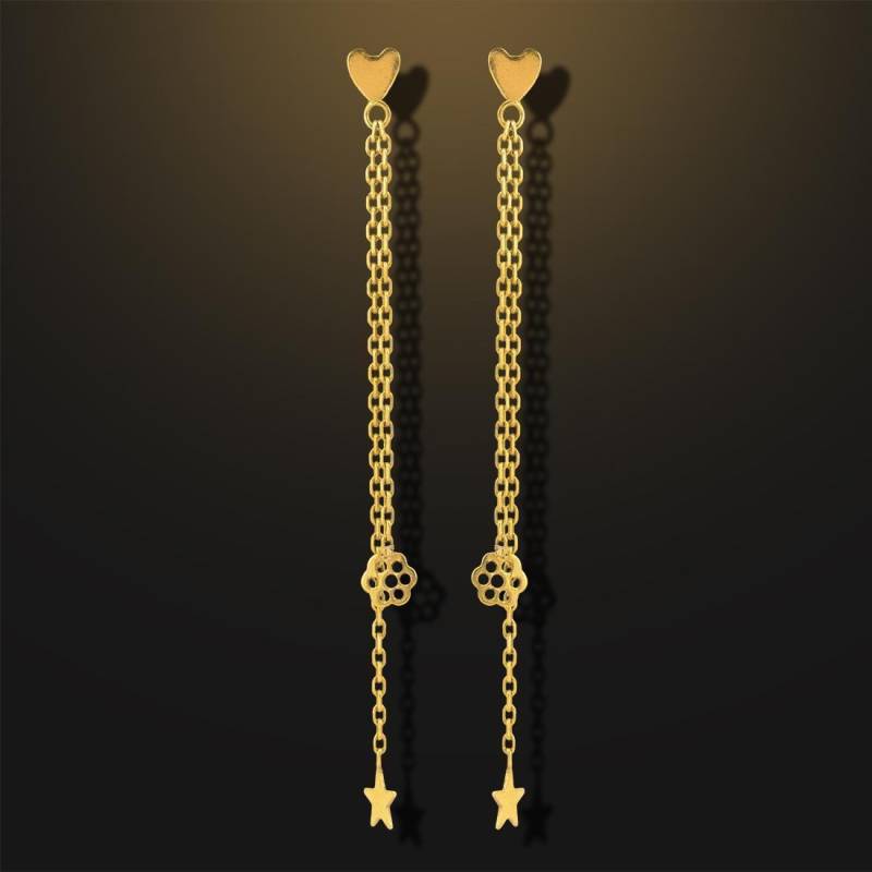 18Kt Goldtropfenohrringe von HistorianLugano