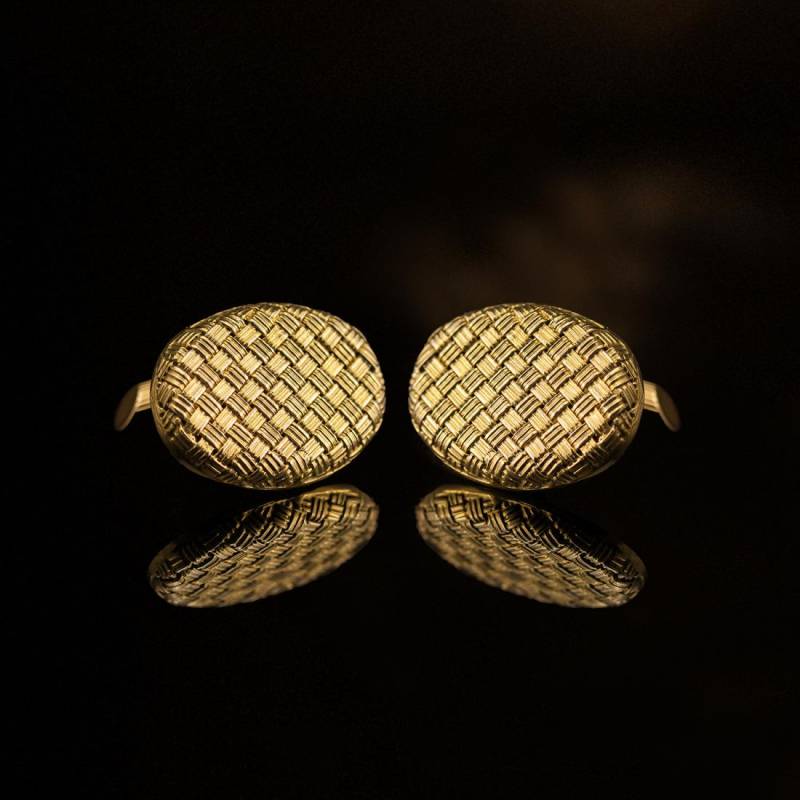 Vintage-Manschettenknöpfe Aus 18-Karätigem Gold von HistorianLugano