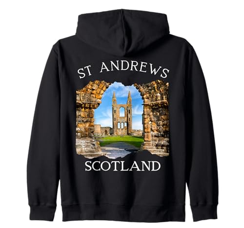 St. Andrews Schottland Äußere Hebriden Souvenir Damen Kinder Herren Kapuzenjacke von Historic British Monuments Highlands Scottish Men