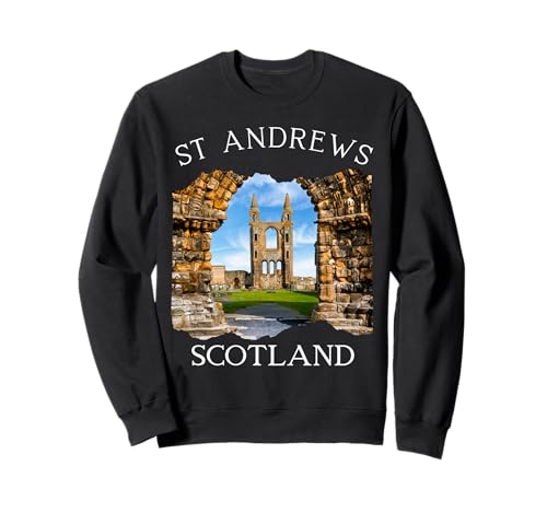 St. Andrews Schottland Äußere Hebriden Souvenir Damen Kinder Herren Sweatshirt von Historic British Monuments Highlands Scottish Men