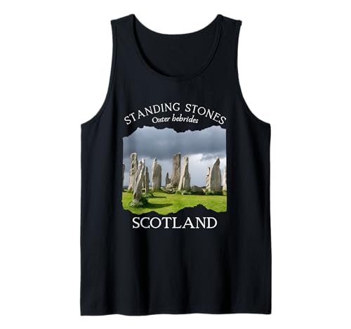 Standing Stones Schottland Äußere Hebriden Souvenir Damen Kinder Tank Top von Historic British Monuments Highlands Scottish Men