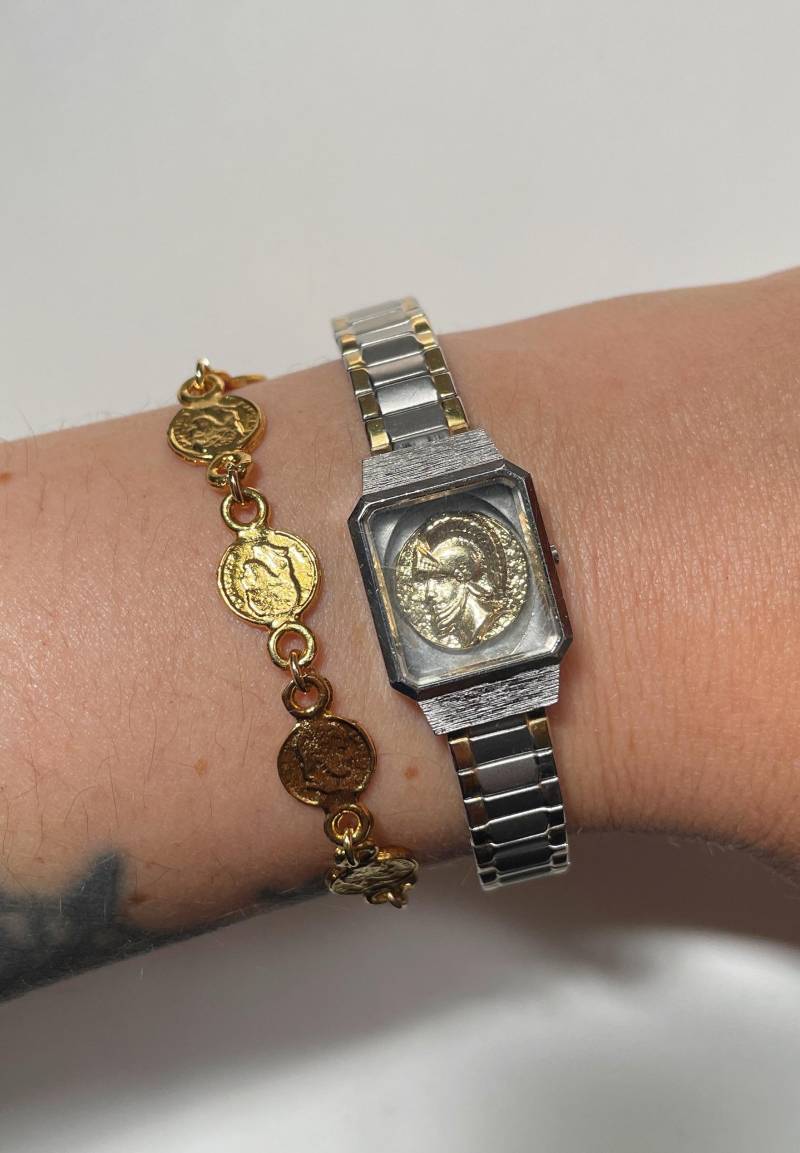 Münzuhr Und Armband Set von HistoryTimeTraveler