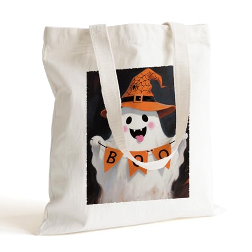 Halloween Segeltuchtasche Geschenk Canvas Tasche Für Party Deko Für Frauen, Männer Halloween Süßigkeiten Beutel Geschenke Süßigkeiten Canvas Tasche Für Sohn Tochter Schwester Bruder Cousine Freundin von Hisxierng