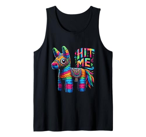 Hit Me Pinata Cinco De Mayo Sombrero Mexikanische Herren Damen Tank Top von Hit Me Pinata Cinco De Mayo Apparel Co.