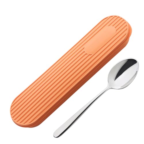 Hitburu Besteck Reiseetui - Outdoor Geschirr Aufbewahrungsbox | Wiederverwendbare Staubdichte Utensilien Organizer Hülle für Reisen Camping Wandern Dormitorium von Hitburu