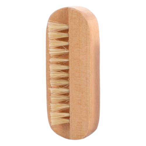 Hitburu Fingernagel Bürste,Zweiseitige Nagelschrubber Bürste - Wildschweinborsten Schrubber, Wiederverwendbares Pflegewerkzeug Für Maniküre Pediküre Jugendliche Männer Erwachsene Ältere Frauen,Für von Hitburu