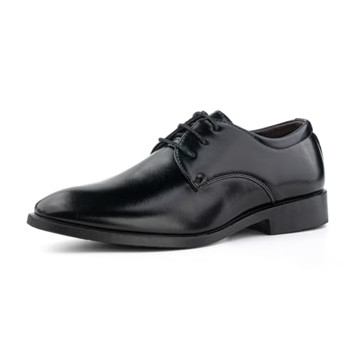 Hitmars Anzugschuhe Herren Lederschuhe Schnürhalbschuhe Hochzeitsschuhe Business Oxford Derby Schuhe Brogues Klassischer Schnürschuh Schwarz 41 EU von Hitmars