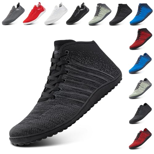 Hitmars Barfußschuhe Herren Barfuss Schuhe Damen Traillaufschuhe Minimalistische Fitnessschuhe Leicht Breite Barfußschuhe Atmungsaktiv Walkingschuhe Zero Drop Barfusslaufschuhe Schwarz EU 44 Hitmars Barfußschuhe Herren Barfuss Schuhe Damen Traillaufschuhe Minimalistische Fitnessschuhe Leicht Breite Barfußschuhe Atmungsaktiv Walkingschuhe Zero Drop Barfusslaufschuhe Schwarz EU 44 von Hitmars