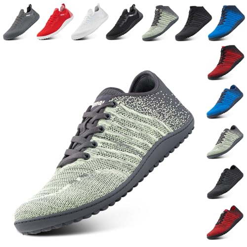 Hitmars Barfußschuhe Herren Barfuss Schuhe Damen Traillaufschuhe Minimalistische Fitnessschuhe Leicht Walkingschuhe Zero Drop Barfusslaufschuhe Grün EU 47 Hitmars Barfußschuhe Herren Barfuss Schuhe Damen Traillaufschuhe Minimalistische Fitnessschuhe Leicht Walkingschuhe Zero Drop Barfusslaufschuhe Grün EU 47 von Hitmars