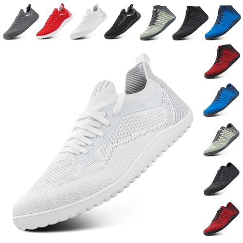Hitmars Barfußschuhe Herren Barfuss Schuhe Damen Traillaufschuhe Minimalistische Fitnessschuhe Leicht Walkingschuhe Zero Drop Barfusslaufschuhe Weiß EU 45 Hitmars Barfußschuhe Herren Barfuss Schuhe Damen Traillaufschuhe Minimalistische Fitnessschuhe Leicht Walkingschuhe Zero Drop Barfusslaufschuhe Weiß EU 45 von Hitmars