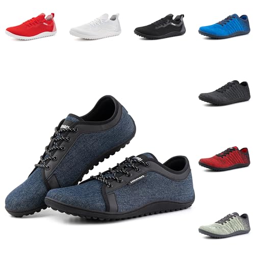 Hitmars Barfußschuhe Herren Barfussschuhe Damen Barfuss Schuhe Fitnessschuhe Unisex Traillaufschuhe Outdoor Zehenschuhe Wanderschuhe Hallenschuhe 3 Blau EU 39 von Hitmars