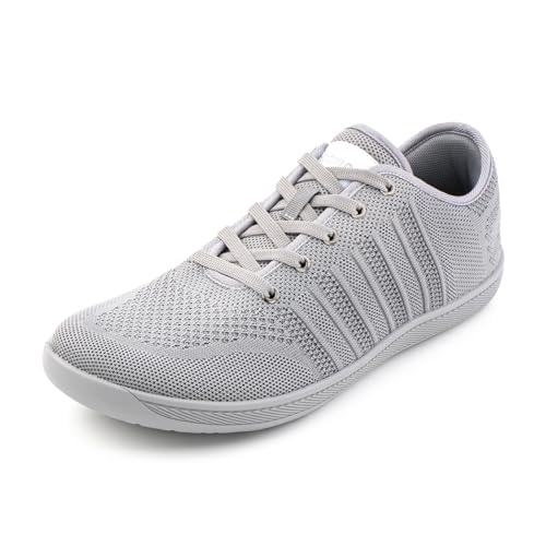 Hitmars Barfußschuhe Herren Damen Barfussschuhe Zehenschuhe Barfuss Schuhe Unisex Fitnessschuhe Traillaufschuhe Trail Running Wanderschuhe Laufschuhe Grau 2 Größe 41 von Hitmars
