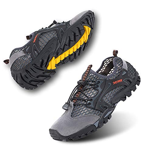Hitmars Barfussschuhe Trekkingschuhe Herren Aquaschuhe Traillaufschuhe Wasserschuhe Strandschuhe Schwimmschuhe rutschfest Surfschuhe Grau-1 48 EU Hitmars Barfussschuhe Trekkingschuhe Herren Aquaschuhe Traillaufschuhe Wasserschuhe Strandschuhe Schwimmschuhe rutschfest Surfschuhe Grau-1 48 EU von Hitmars