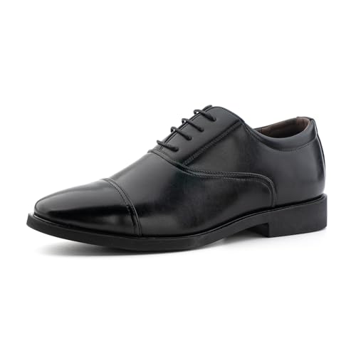 Hitmars Herren Oxford Schuhe Anzugschuhe Lederschuhe Schwarz CPG14 EU 41 von Hitmars