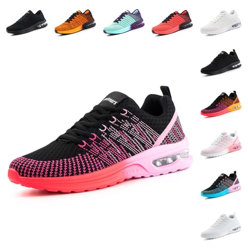 Hitmars Laufschuhe Damen Turnschuhe Sportschuhe Joggingschuhe Straßenlaufschuhe Outdoor Fitness Atmungsaktiv Leichte Freizeitschuhe Sneaker Damen Rosa&Rot MN2 Größe 40EU Hitmars Laufschuhe Damen Turnschuhe Sportschuhe Joggingschuhe Straßenlaufschuhe Outdoor Fitness Atmungsaktiv Leichte Freizeitschuhe Sneaker Damen Rosa&Rot MN2 Größe 40EU von Hitmars