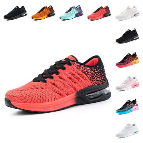 Hitmars Laufschuhe Damen Turnschuhe Sportschuhe Joggingschuhe Straßenlaufschuhe Outdoor Fitness Atmungsaktiv Leichte Freizeitschuhe Sneaker Damen Rot MN1 Größe 41EU Hitmars Laufschuhe Damen Turnschuhe Sportschuhe Joggingschuhe Straßenlaufschuhe Outdoor Fitness Atmungsaktiv Leichte Freizeitschuhe Sneaker Damen Rot MN1 Größe 41EU von Hitmars