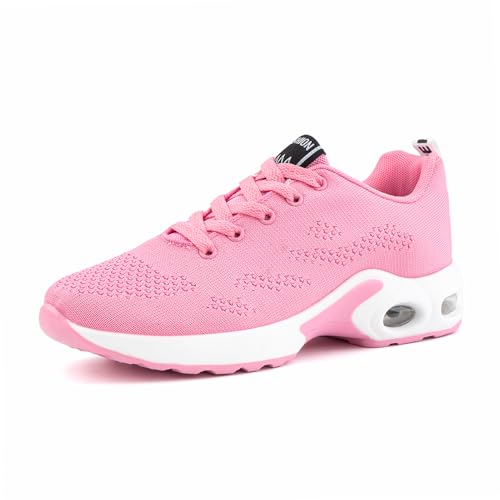 Hitmars Laufschuhe Damen Turnschuhe Sportschuhe Sneaker Dämpfung Joggingschuhe Frauen Leichte Straßenlaufschuhe mit Luftkissen 1 2 Rosa 39 Hitmars Laufschuhe Damen Turnschuhe Sportschuhe Sneaker Dämpfung Joggingschuhe Frauen Leichte Straßenlaufschuhe mit Luftkissen 1 2 Rosa 39 von Hitmars