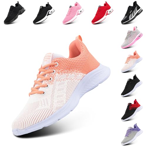 Hitmars Laufschuhe Damen Sportschuhe Luftpolster Atmungsaktiv Turnschuhe rutschfeste Leichtgewichts Straßenlaufschuhe Sneaker Joggingschuhe Fitness Walkingschuhe Schuhe Orange EU 37 Hitmars Laufschuhe Damen Sportschuhe Luftpolster Atmungsaktiv Turnschuhe rutschfeste Leichtgewichts Straßenlaufschuhe Sneaker Joggingschuhe Fitness Walkingschuhe Schuhe Orange EU 37 von Hitmars