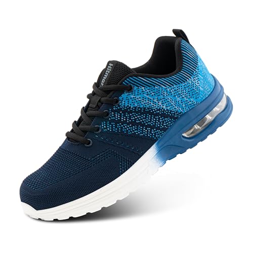 Hitmars Laufschuhe Herren Damen Turnschuhe Sportschuhe Leicht Atmungsaktiv Sneakers Outdoor Fitness Jogging Blau EU 47 von Hitmars