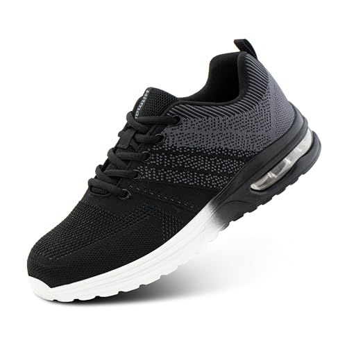 Hitmars Laufschuhe Herren Damen Turnschuhe Sportschuhe Leicht Atmungsaktiv Sneakers Outdoor Fitness Jogging Grau EU 48 von Hitmars