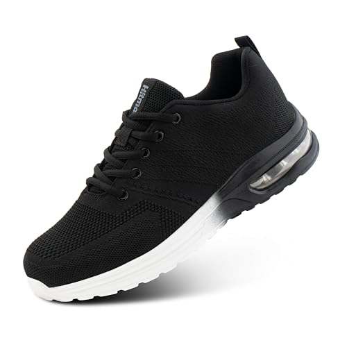 Hitmars Laufschuhe Herren Damen Turnschuhe Sportschuhe Leicht Atmungsaktiv Sneakers Outdoor Fitness Jogging Schwarz EU 37 von Hitmars