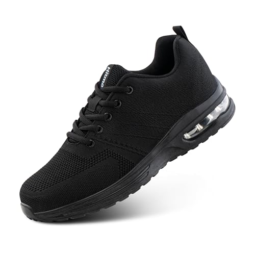 Hitmars Laufschuhe Herren Damen Turnschuhe Sportschuhe Leicht Atmungsaktiv Sneakers Outdoor Fitness Jogging Schwarz Schwarz EU 38 von Hitmars