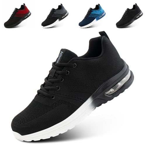 Hitmars Laufschuhe Herren Sportschuhe Damen Turnschuhe Joggingschuhe Sport Schuhe Luftkissen Running Atmungsaktiv Gym Sneaker Fitness Trailrunning Schwarz-Weiß EU 47 Hitmars Laufschuhe Herren Sportschuhe Damen Turnschuhe Joggingschuhe Sport Schuhe Luftkissen Running Atmungsaktiv Gym Sneaker Fitness Trailrunning Schwarz-Weiß EU 47 von Hitmars