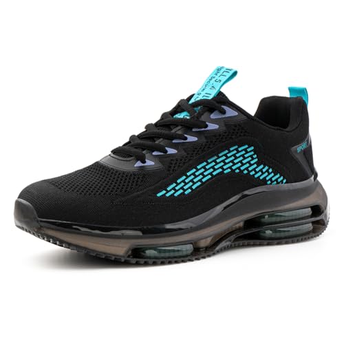 Hitmars Laufschuhe Herren Sportschuhe Turnschuhe Joggingschuhe Running Sport Schuhe Luftkissen Atmungsaktiv Gym Sneaker Fitness Trailrunning Schwarz-Grün 48 Hitmars Laufschuhe Herren Sportschuhe Turnschuhe Joggingschuhe Running Sport Schuhe Luftkissen Atmungsaktiv Gym Sneaker Fitness Trailrunning Schwarz-Grün 48 von Hitmars