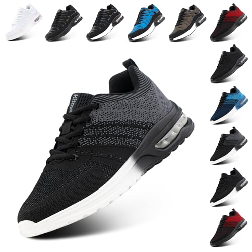 Hitmars Laufschuhe Herren Turnschuhe Damen Sportschuhe Sneaker Tennisschuhe Fitnessschuhe Joggingschuhe Running-Schuhe Leichte Grau EU 37 von Hitmars