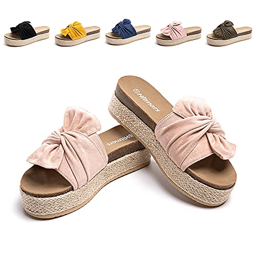 Hitmars Sandalen Damen Plateau Pantoletten Keilabsatz Espadrilles Sommer Strand Frauen Offener Zeh Hausschuhe 5.3cm AO1-Beige EU41 Hitmars Sandalen Damen Plateau Pantoletten Keilabsatz Espadrilles Sommer Strand Frauen Offener Zeh Hausschuhe 5.3cm AO1-Beige EU41 von Hitmars