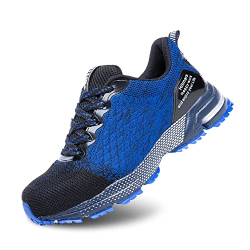 Hitmars Sicherheitsschuhe Herren Arbeitsschuhe Damen Leicht Stahlkappenschuhe S3 S1 S2 Schutzschuhe Arbeitsschutzschuhe Stahlkappe Sneaker Unisex B Blau EU41 von Hitmars