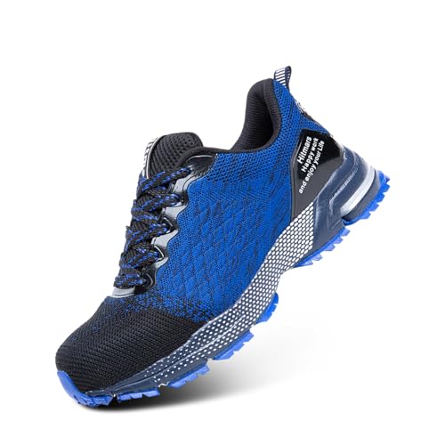 Hitmars Sicherheitsschuhe Herren Arbeitsschuhe Damen S3 Leicht S1 Stahlkappe Schutzschuhe Arbeitsschutzschuhe Stahlkappenschuhe Arbeitsschuhe Unisex A Blau 37 von Hitmars
