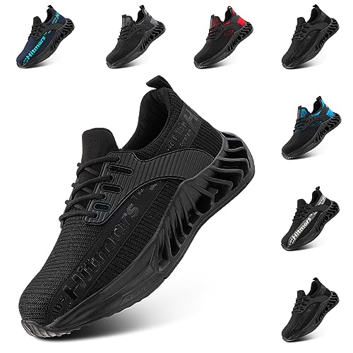Hitmars Sicherheitsschuhe Herren Arbeitsschuhe Damen Stahlkappe s3 Leicht s1 Schutzschuhe Sicherheitsschuhe Unisex Arbeits Schuhe Stahlkappenschuhe 2 Alles Schwarz EU 41 von Hitmars