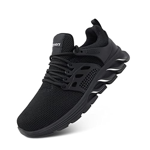 Hitmars Sicherheitsschuhe Herren Arbeitsschuhe Damen Stahlkappenschuhe Bequeme Leichte Kochschuhe rutschfest Männer Arbeit Schuhe Schwarz-Weiss EU 48 von Hitmars