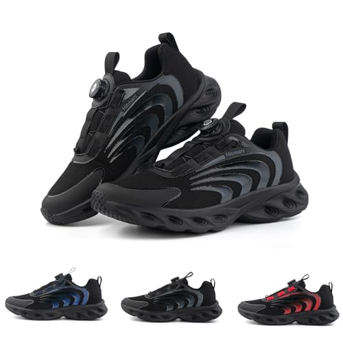 Hitmars Sneaker Herren Turnschuhe Herren Laufschuhe Herren Sportschuhe Leicht Atmungsaktiv Joggingschuhe Outdoor Running Schuhe N/A1 Schwarz EU47 von Hitmars