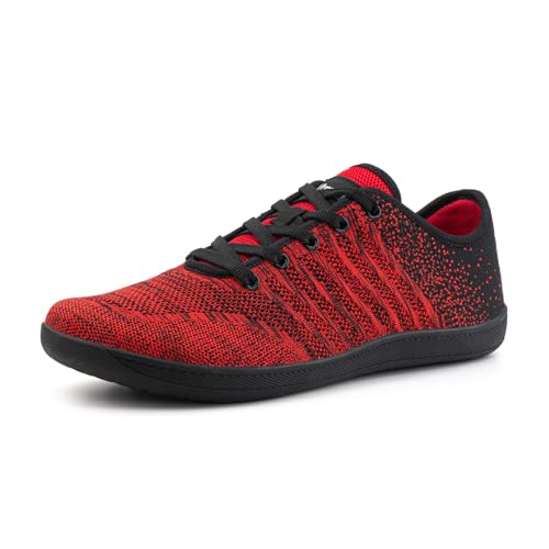 Hitmars Sneaker Herren Turnschuhe Herren Laufschuhe Herren UNV3 Rot EU41 von Hitmars